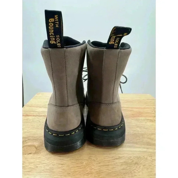 Dr. Martens Crewson Lace-Up Combat Style Boots Men’s Sz 10 Taupe Dapple Buck WP - Picture 3 of 7